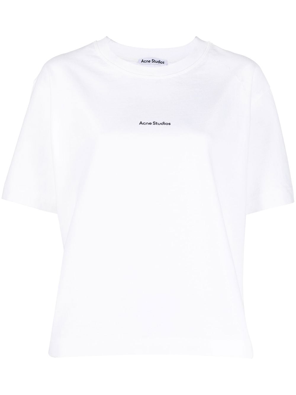 [HEP] 23SS 아크네 리버스 로고 반팔 티셔츠 화이트 AL0135