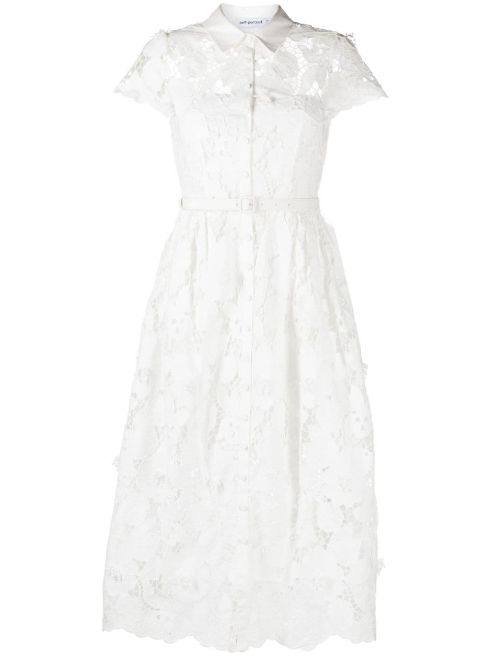 [HEP] 23SS 셀프포레이트 코튼 레이스 미디 드레스 SS23-063MWHITE